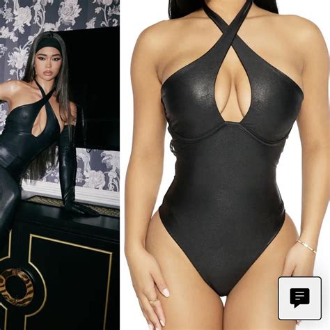Naked Wardrobe Women S Black Bodysuit Depop