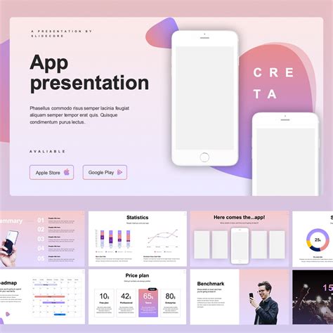 Free Creta App Presentation Template Behance