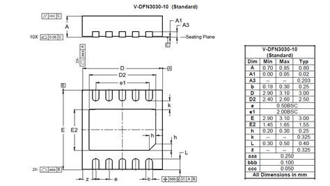 V Dfn3030 10 Standard