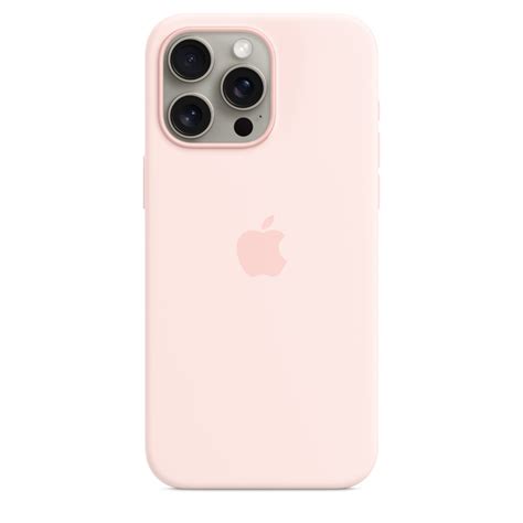 Ripley CASE SILICONA CON MAGSAFE PARA IPHONE 15 PRO MAX ROSA CLARO