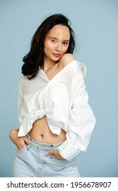 Portrait Hot Sexy Brunette Perky Smile Stock Photo 1956678907 Shutterstock