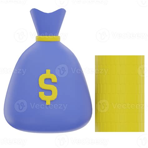 Money Bag 3d Illustration 10161627 Png