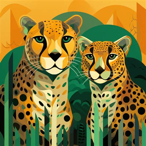 Cheetah Jungle Cat Art Print Free Stock Photo - Public Domain Pictures