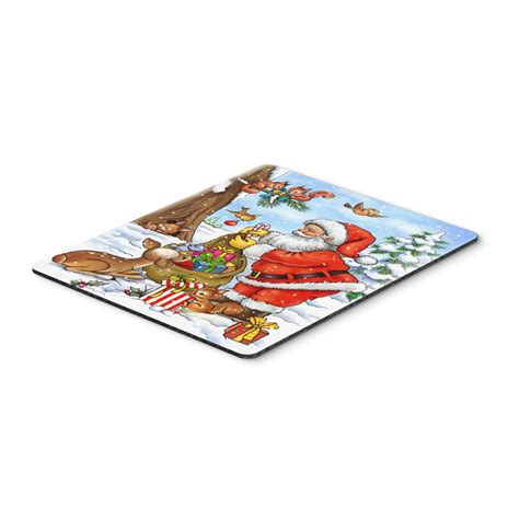 Carolines Treasures APH MP Christmas Santa Claus Handing Out Presents Mouse Pad Hot Pad Or