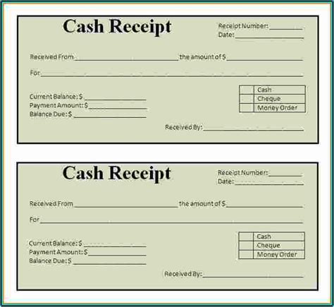 Simple Cash Receipt Forms - Template 1 : Resume Examples #A19XynoY4k