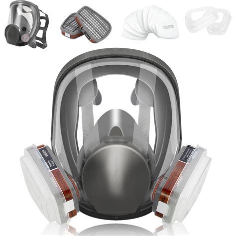 Full Face Respirator Mask with Filters, Full Face Cover, Wide Field of