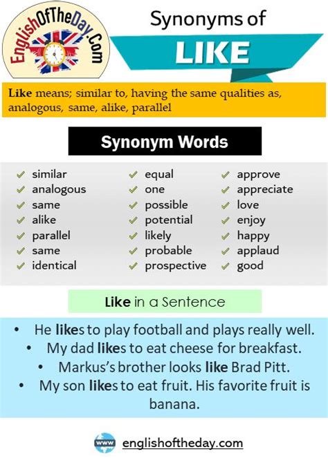 Another Word For Like Synonyms Of Like Similar Analogous Same Alike Parallel Same