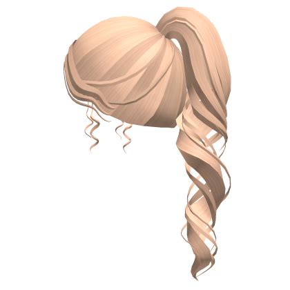 Curly Blonde Ponytail Roblox