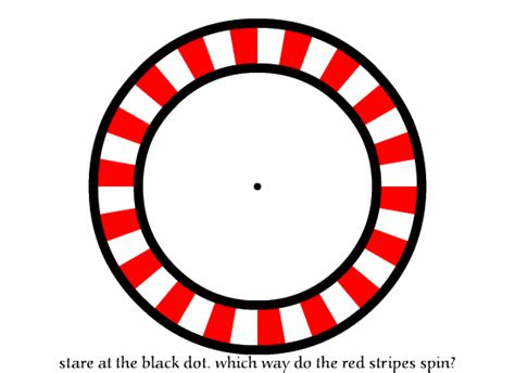 Spinning Red Stripes Optical Illusion | An Optical Illusion