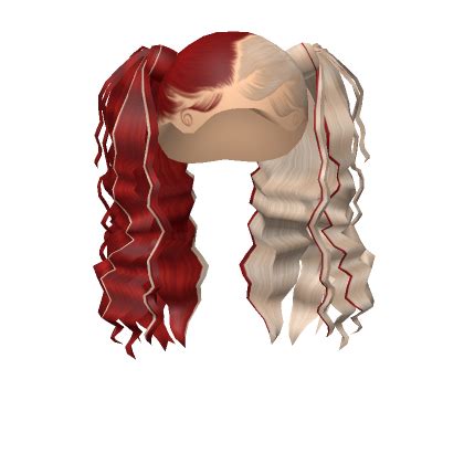 Wavy Pigtails In Red Blonde Roblox