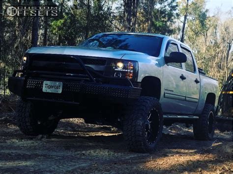 2011 Chevrolet Silverado 1500 with 20x10 -24 Fuel Maverick and 35/12 ...