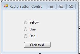 RadioButton Control In VB NET SourceCodester