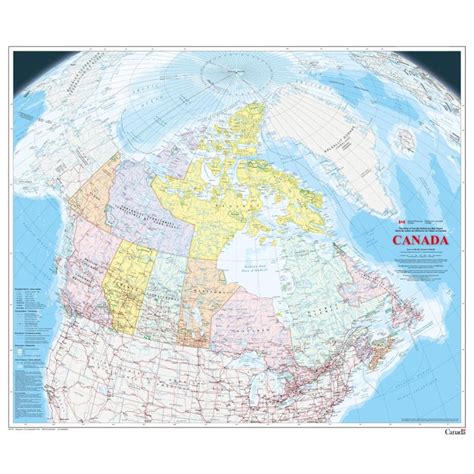 Canada Wall Map - Bilingual - Atlas of Canada | Stanfords