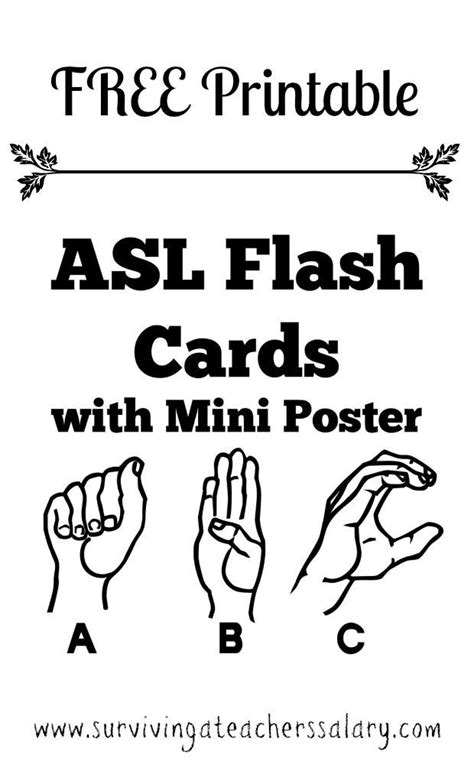 American Sign Language Free Printables Printable Templates