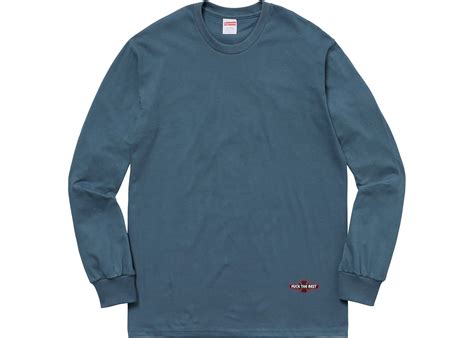 Supreme Independent Fuck The Rest Long Sleeve Tee Dark Slate