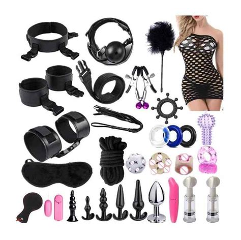 Pcs Bdsm Bondage Restraint Set Sex Handcuffs More
