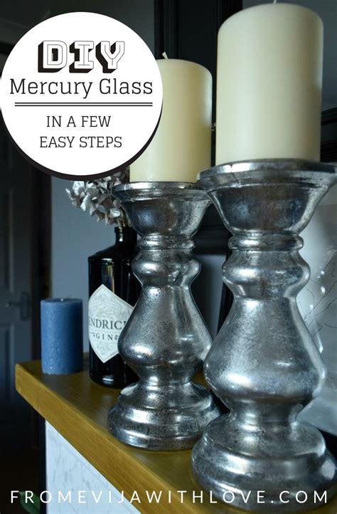 Diy Mercury Glass Candle Holders DIY Gold Mercury Glass Candle Holders