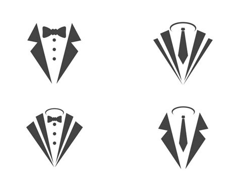 Premium Vector Tuxedo Logo Template Vector Icon