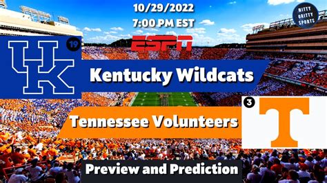 Tennessee Vs Kentucky Preview 2022 College Football Week 9