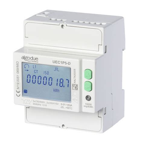 Three Phase Electric Energy Meter UEC1P5 D Algodue Elettronica