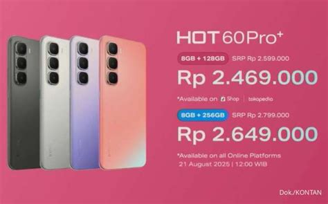 Harga Mulai Rp 2 6 Juta Infinix Hot 60 Pro Resmi Rilis Di Indonesia