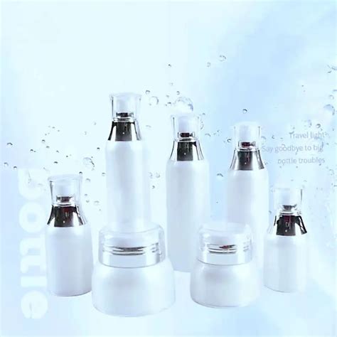 1pcs Cosmetic Jar Empty Acrylic Lotion Cans Vacuum Bottle Press Cream