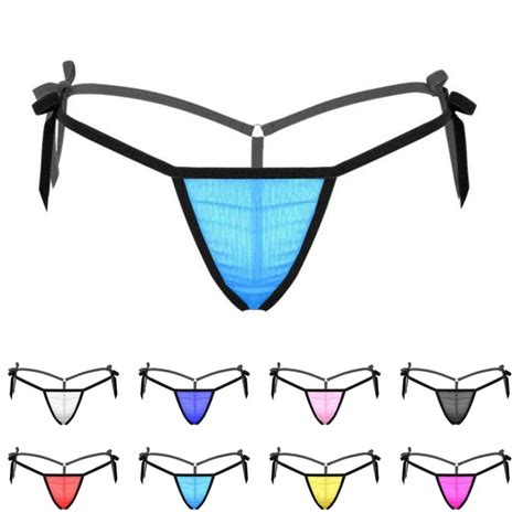Femme Sexy Transparent Lacet String G String Mini Culotte Slips Lingerie Sous Eur Picclick Fr