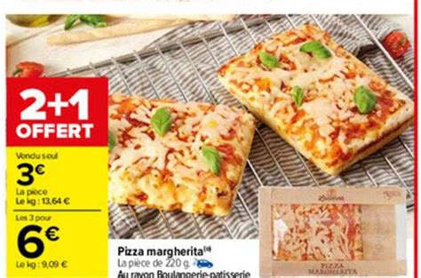 Promo Pizza Margherita Chez Carrefour Icatalogue Fr