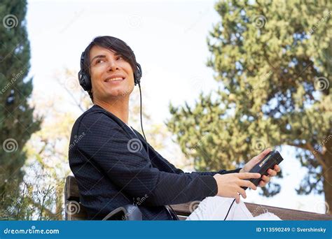 Gay Listening Music With His Smartphone Stock Image Image Of Mobile Homosexual