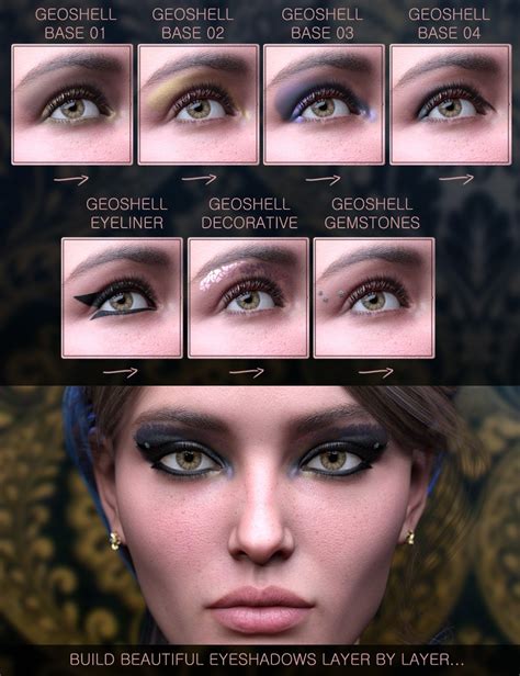 Nude Metallics Eyeshadow Builder Genesis Females Merchant Resource Daz D