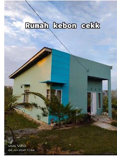 Berkonsep Minimalis Potret Penampakan Rumah Di Tengah Kebun Ini