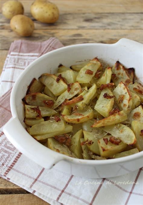 Patate Con Lardo Al Forno Una Ricetta Semplice E Saporita