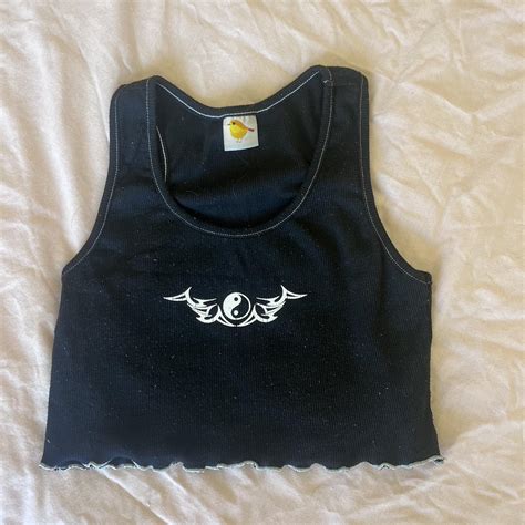Cheep Crop Top Cute As Fuck Size Small Depop