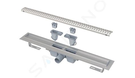 Alcadrain Duschrinnen - Duschwanne 65 cm, mit Rand für Lochrost, inkl ...