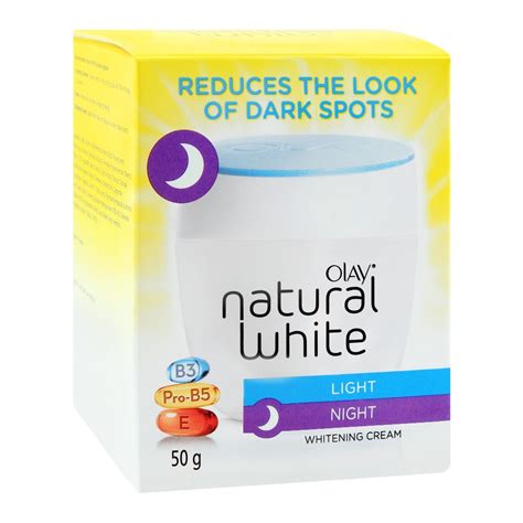 Purchase Olay Natural White Light Night Whitening Cream 50g Online At