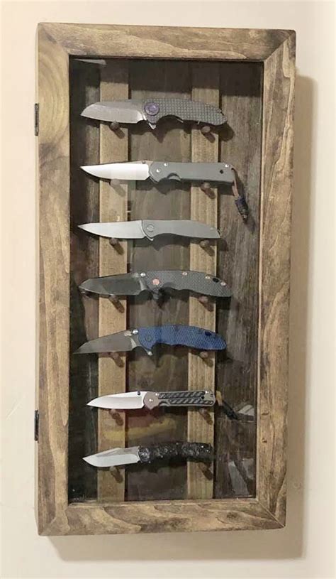 Diy Wooden Projects Wooden Diy Wood Crafts Pocket Knife Display Case