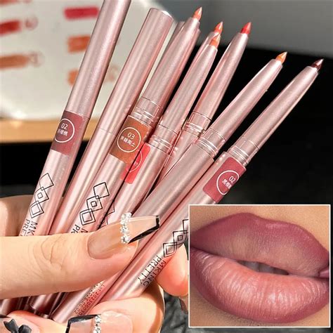 Nude Brown Pink Lipliner Pencil Waterproof Lasting Non Stick Cup Moisturising Lip Liner Pen