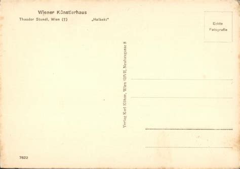 Wiener Kunstlerhaus Nude Vienna Austria Sculpture Carving Postcard