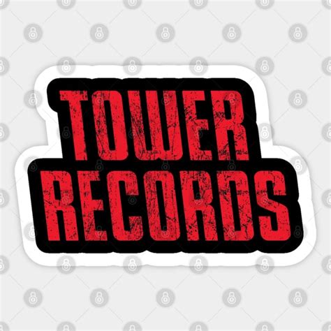 Vintage Tower Records - Records - Sticker | TeePublic