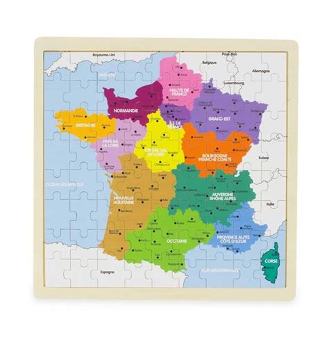 Pr Sentation Imagen Puzzle Carte De France Fr Thptnganamst Edu Vn