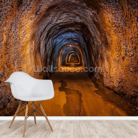 Cave Tunnel Wallpaper Mural | Wallsauce AU