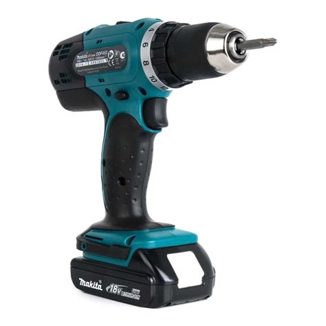 Аккумуляторная дрель-шуруповерт Makita DDF453SYE+набор сверл D-20769 ...