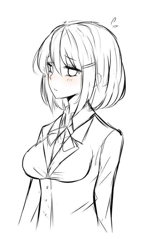 Short Hair Tumblr Drawing
