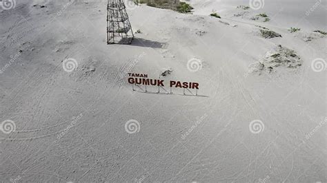 Aerial View of Gumuk Pasir Park Sign on Yogyakarta. Yogyakarta, Indonesia - November 2020 ...