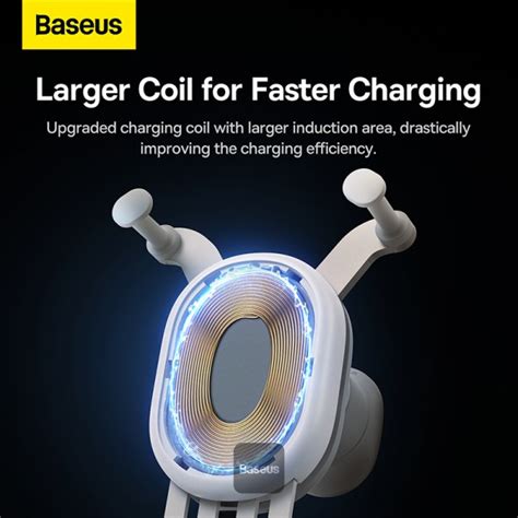 Baseus Stable Gravitational Wireless Charging Car Mount Pro 15W Air ...