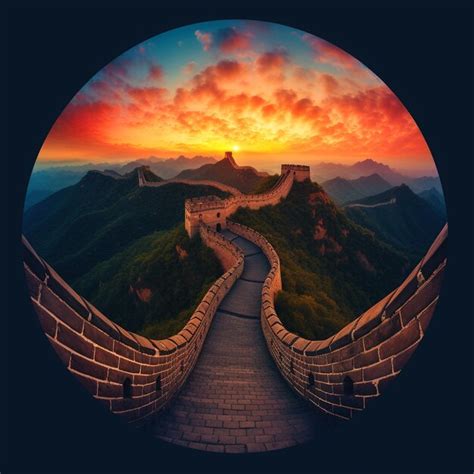Premium Ai Image The Great Wall Of China