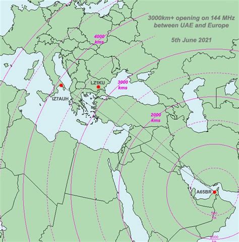 EI7GL A Diary Of Amateur Radio Activity 3000km Opening On 144 MHz