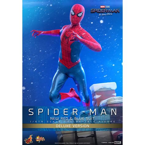 Hot Toys New Red Blue Suit Spider Man Deluxe Version Marvel S Spider Man No Way Home