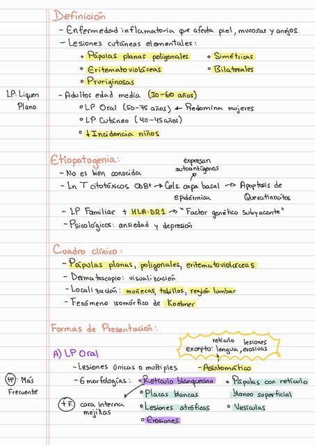 Resumen Liquen Plano Daniel Fernando Peña Villalta uDocz