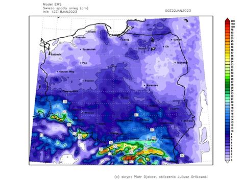 meteoprognoza pl on Twitter Przyrost pokrywy śnieżnej do niedzieli